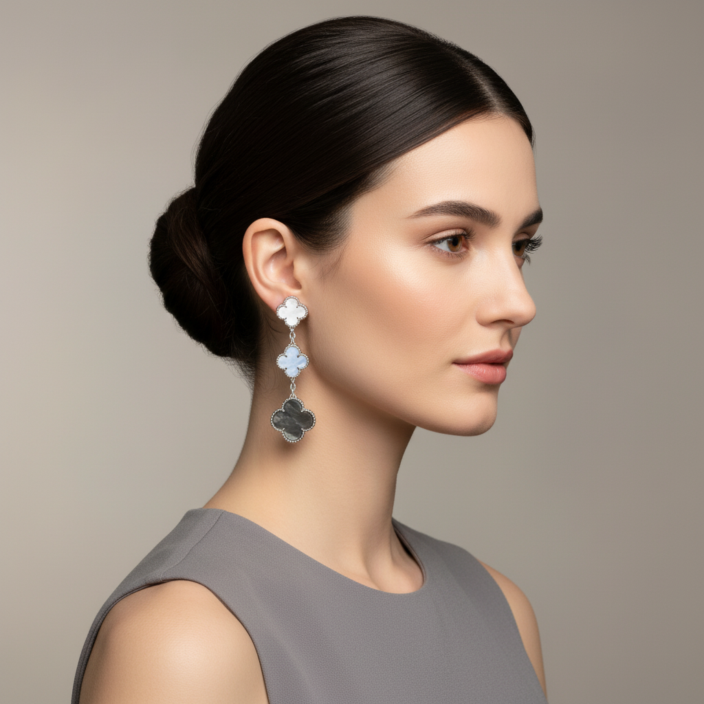 Van Cleef & Arpels Magic Alhambra Three Motifs Earrings
