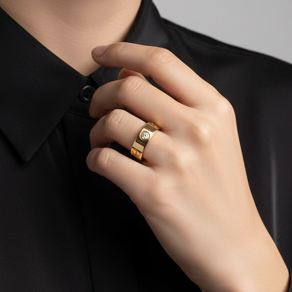 Cartier Love 3 Diamonds Wedding Ring