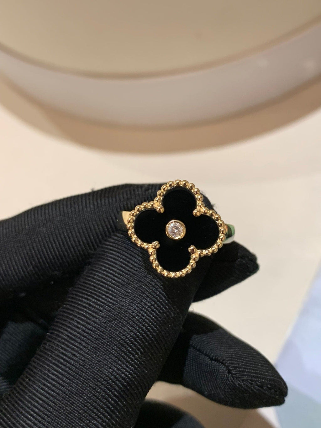 Van Cleef & Arpels Vintage Alhambra Black Onyx Ring