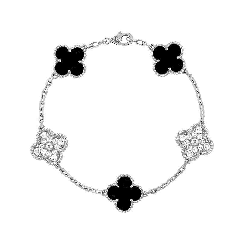 Van Cleef & Arpels Vintage Alhambra Five Motifs Clover Elegance Bracelet