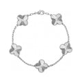 Van Cleef & Arpels Vintage Alhambra Clover Bracelet With Five Motifs