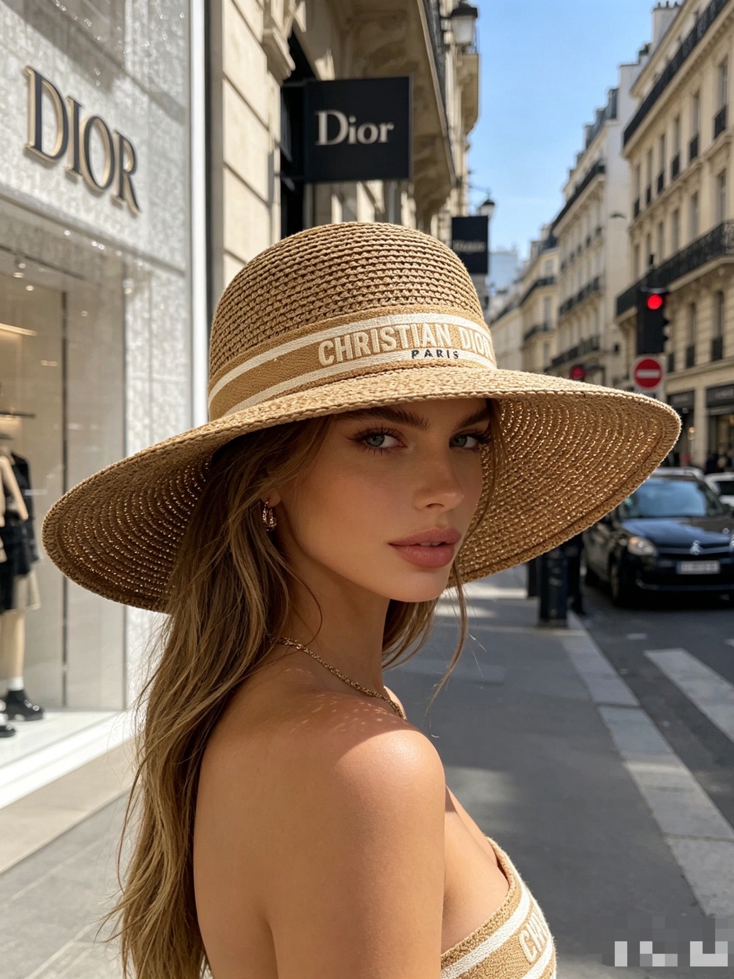 DIOR Wide Brim Sun Hat