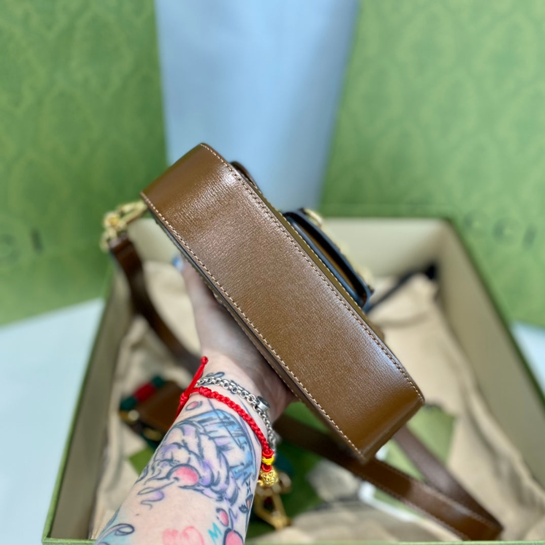 Gucci 1955 Horsebit Mini Saddle Bag-658574