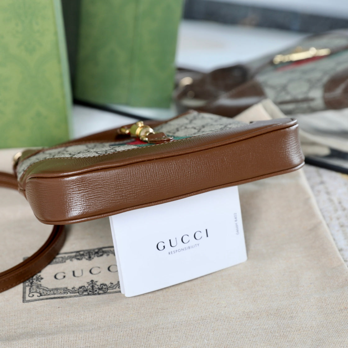 Gucci Jackie 1961 GG Canvas Shoulder Bag-637092