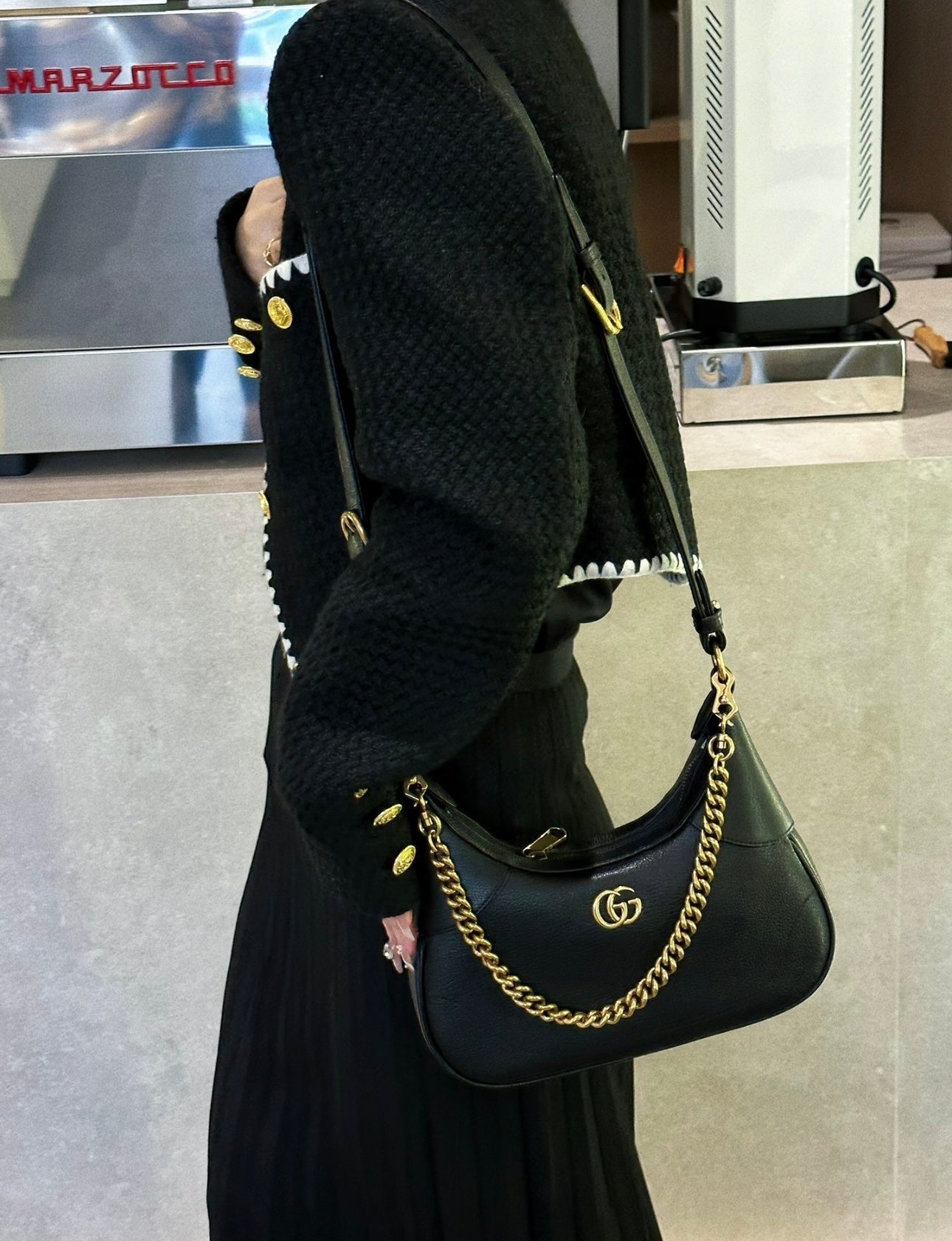 Gucci GG Aphrodite Crescent Shoulder Bag – 731817