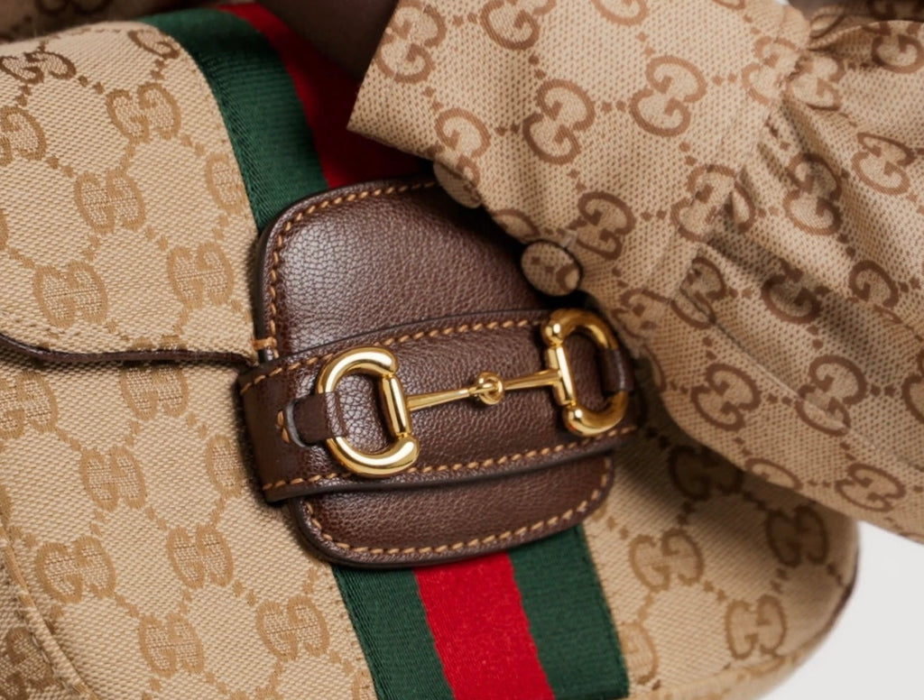 Gucci Horsebit 1955 Canvas Shoulder Bag – 866762