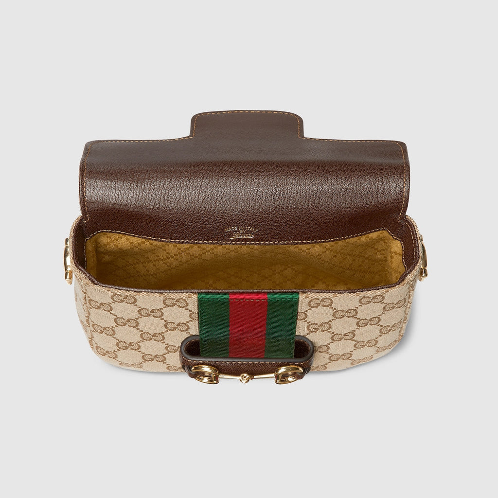 Gucci Horsebit 1955 Canvas Shoulder Bag – 866762