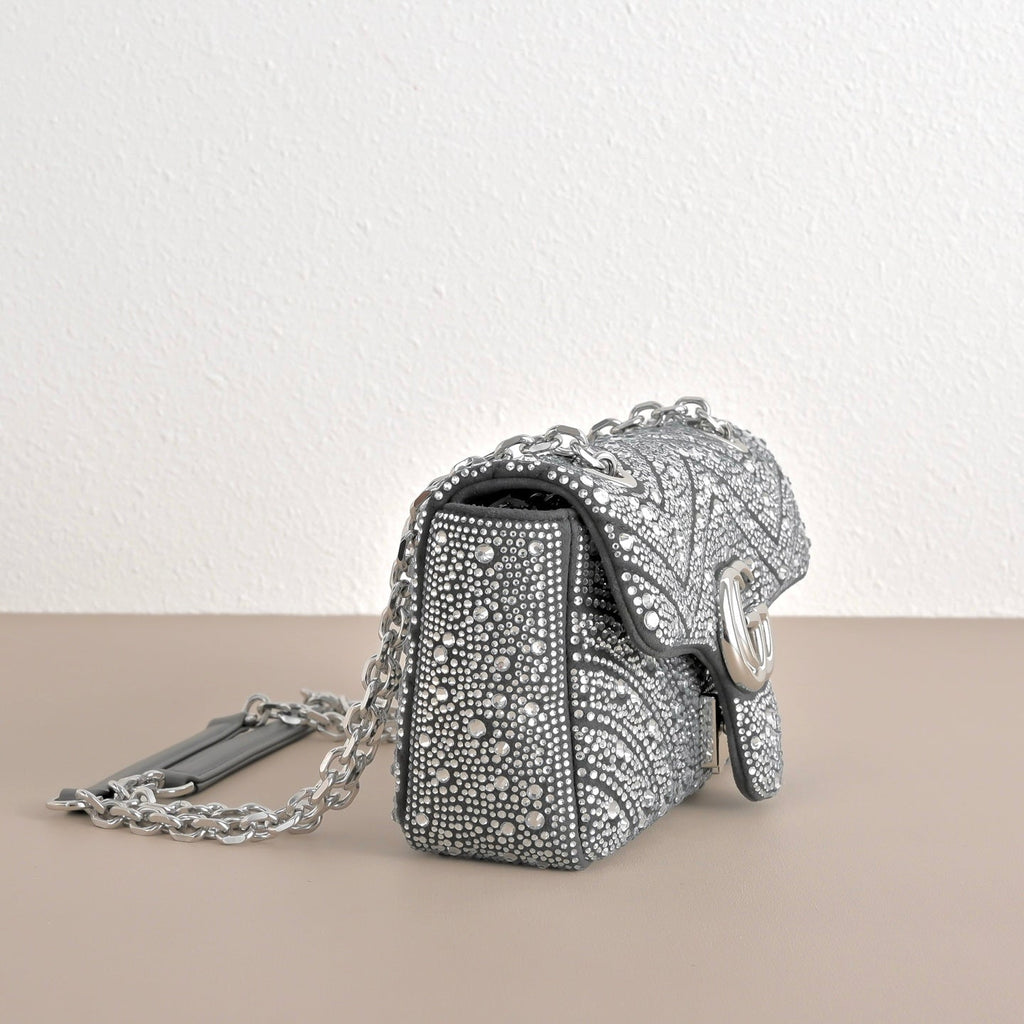 Gucci GG Marmont Crystal Shoulder Bag – 837280