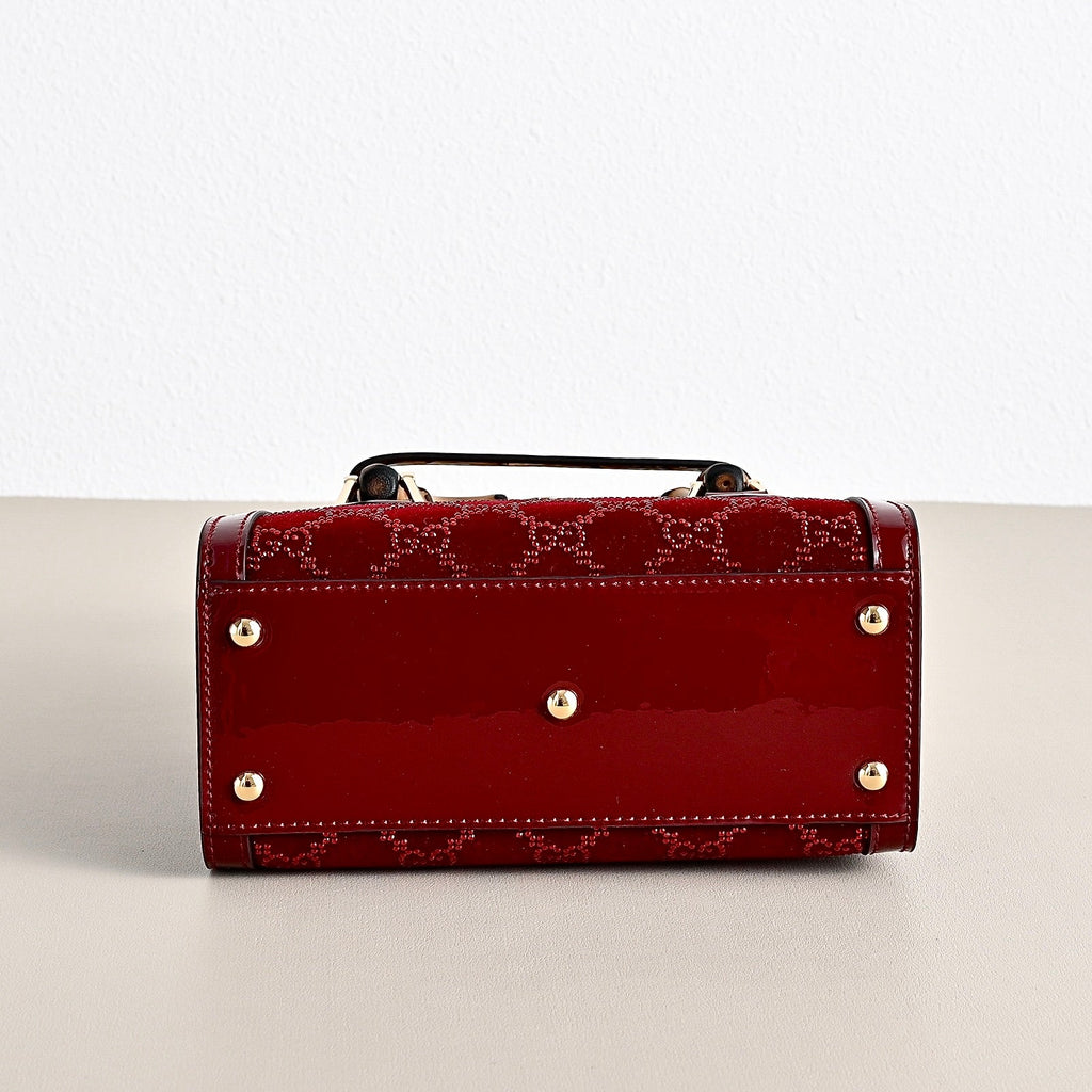 Gucci Diana Crystal Bamboo Top Handle Bag-675800