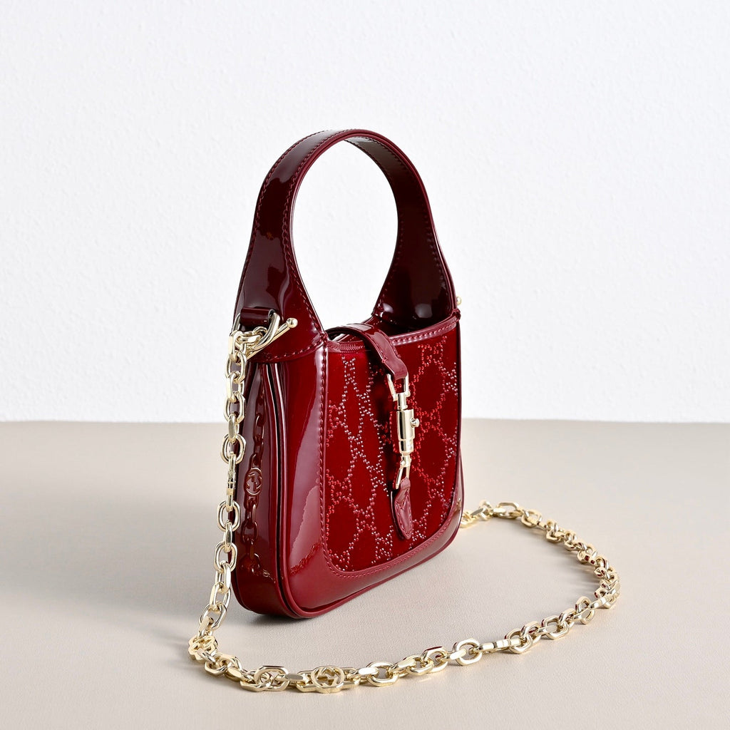 Gucci Jackie 1961 Velvet Shoulder Bag – 836684