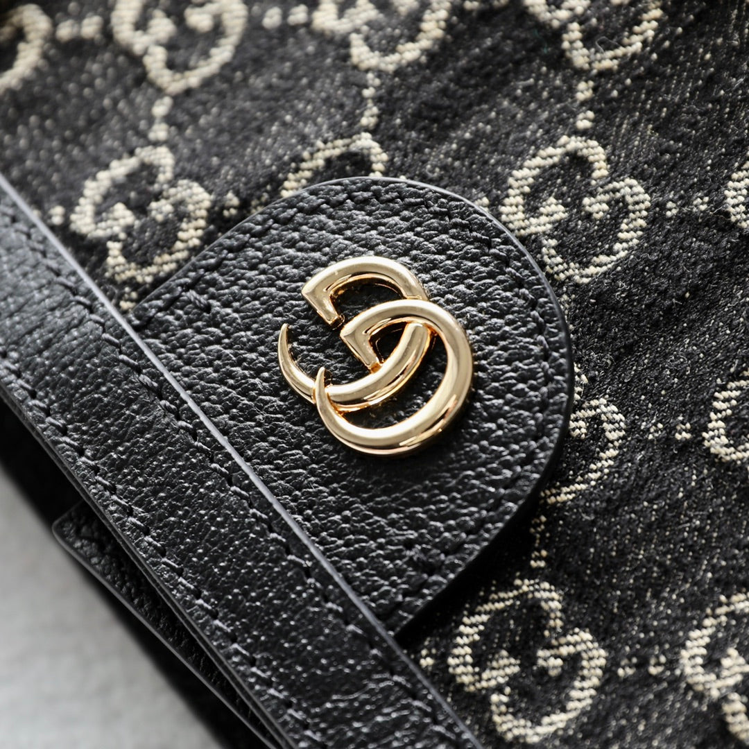 Gucci Black Denim Shopping Bag – 631685