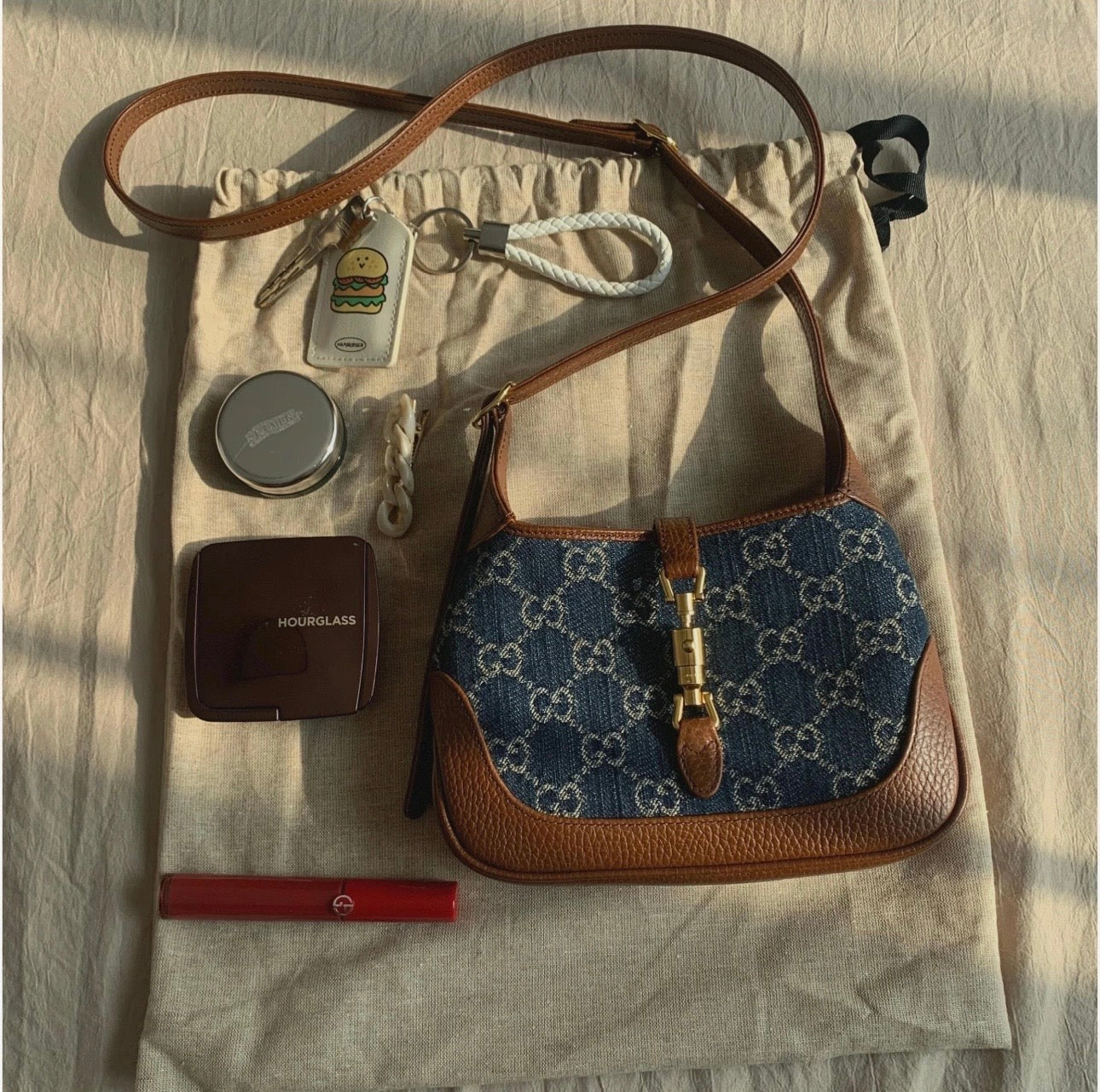 Gucci Jackie 1961 GG Canvas Shoulder Bag-637092