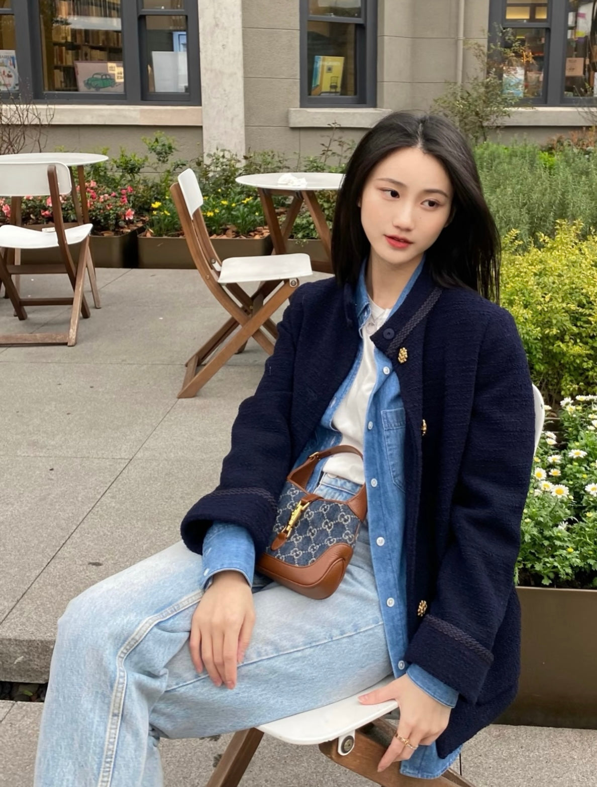Gucci Jackie 1961 GG Canvas Shoulder Bag-637092