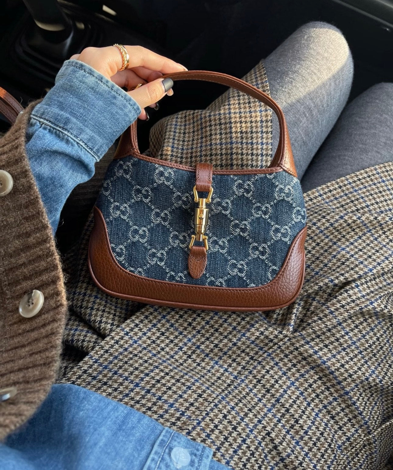 Gucci Jackie 1961 GG Canvas Shoulder Bag-637092