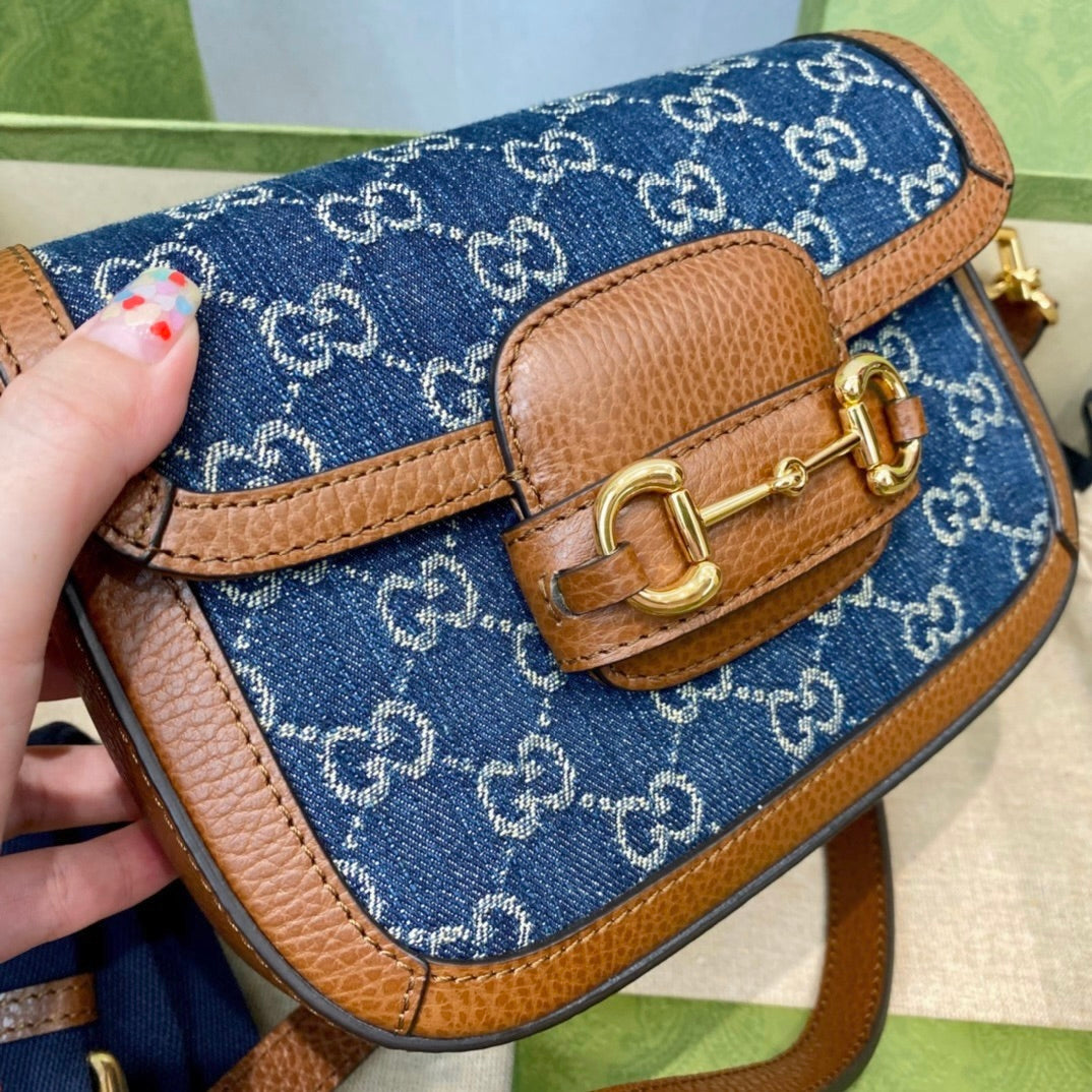 Gucci 1955 Horsebit Mini Saddle Bag-658574