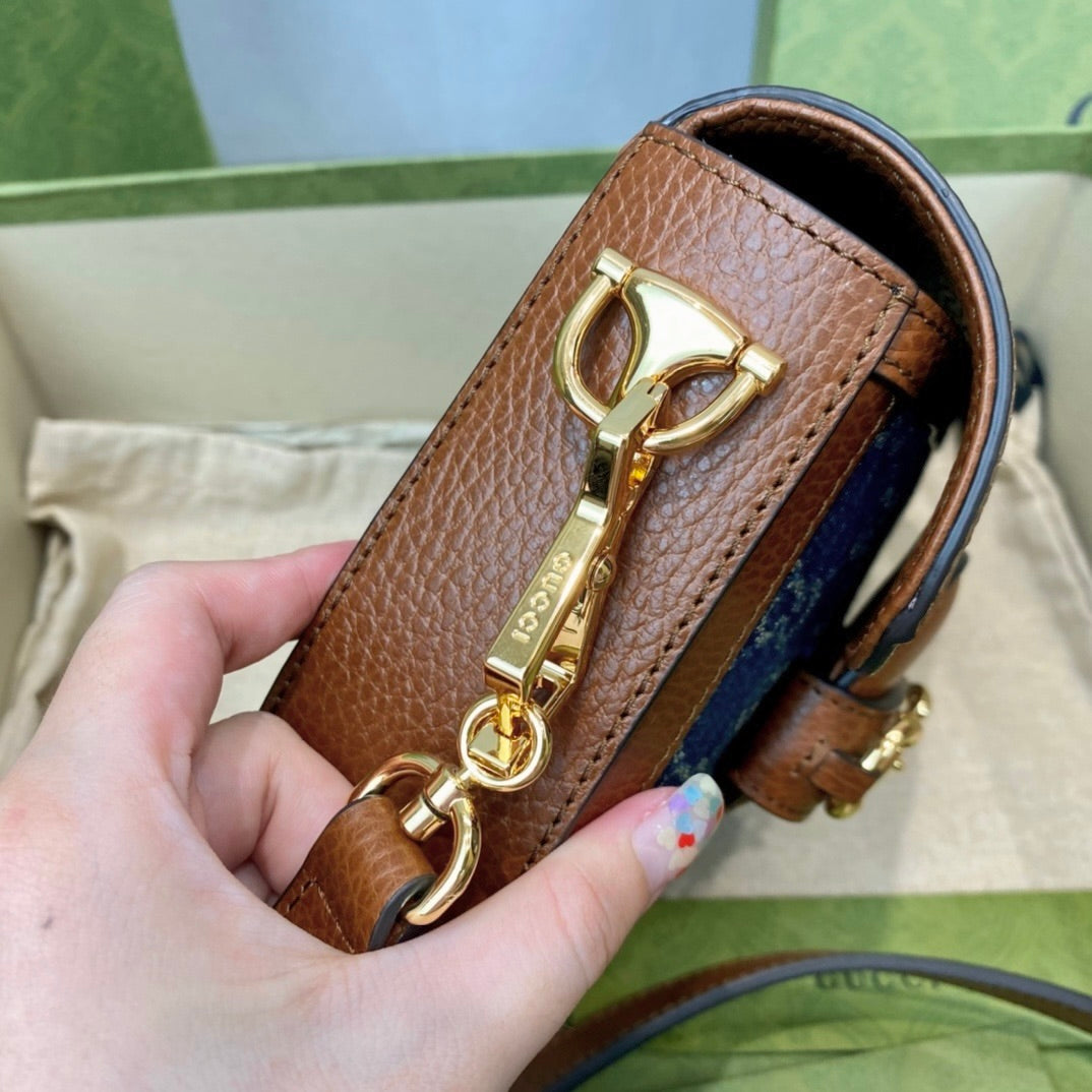 Gucci 1955 Horsebit Mini Saddle Bag-658574