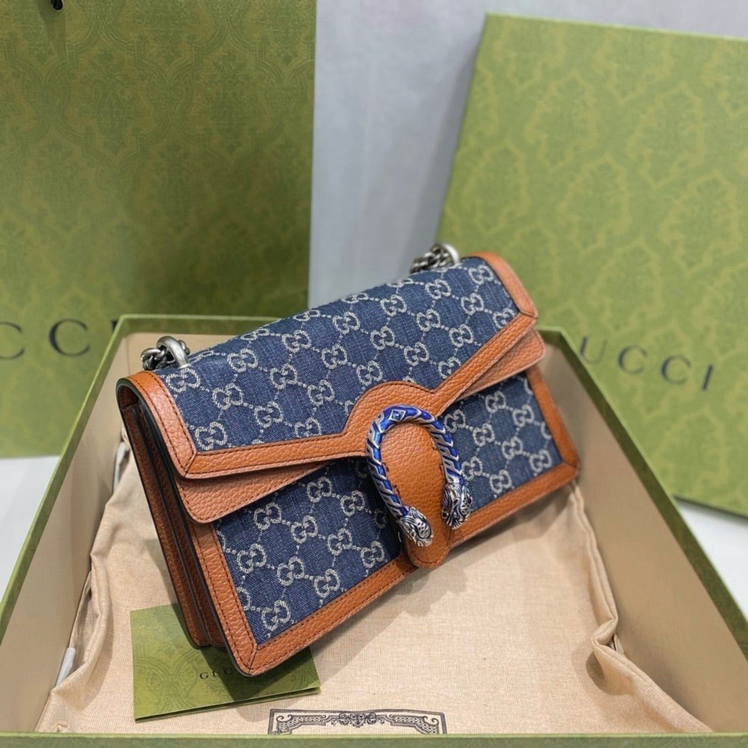 Gucci Dionysus Medium Denim Shoulder Bag – 400249