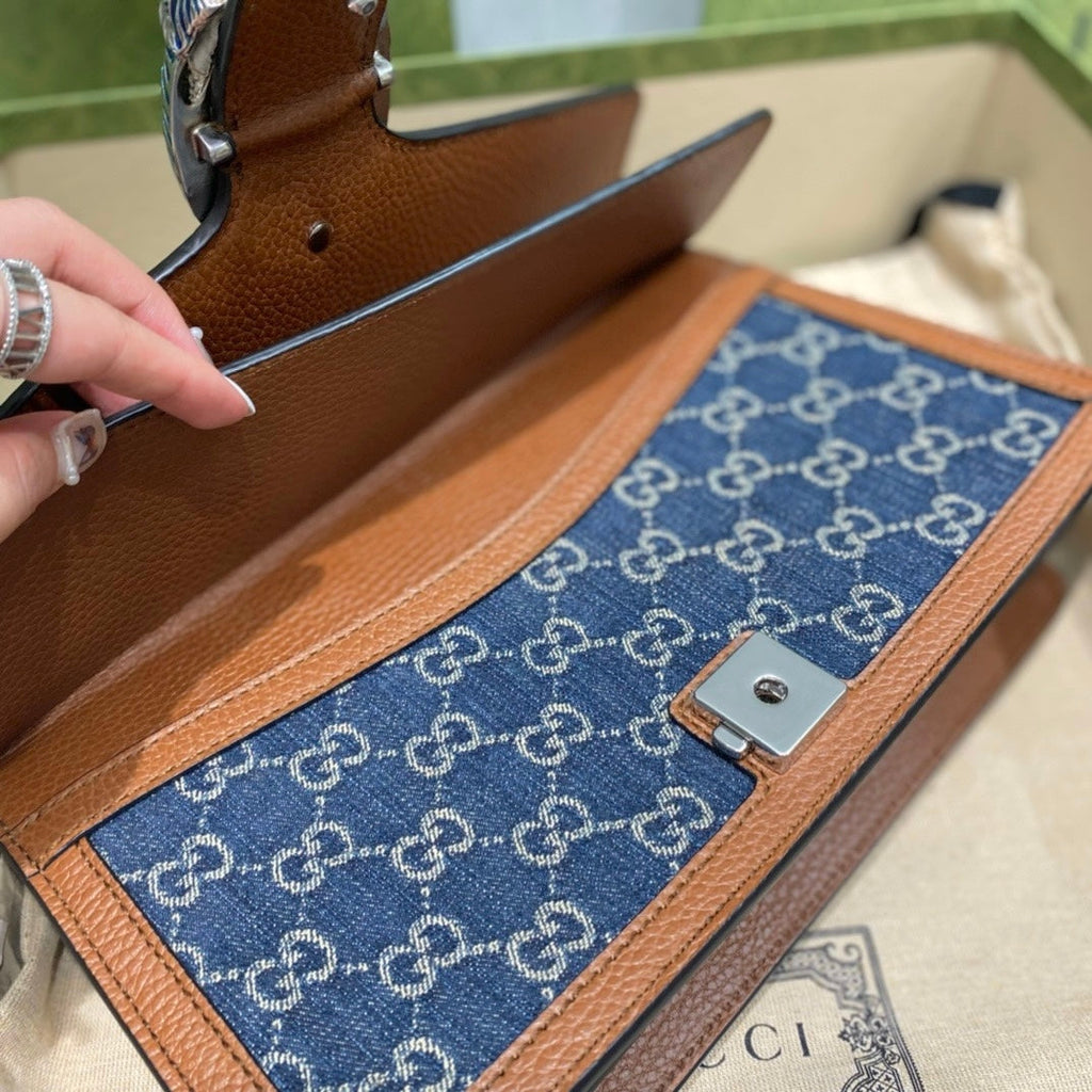 Gucci Dionysus Medium Denim Shoulder Bag – 400249