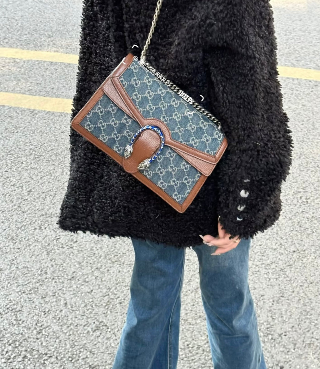 Gucci Dionysus Medium Denim Shoulder Bag – 400249