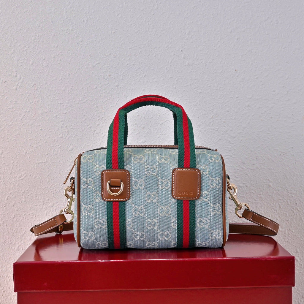 Gucci Ophidia Denim Web Pillow Bag – 859975