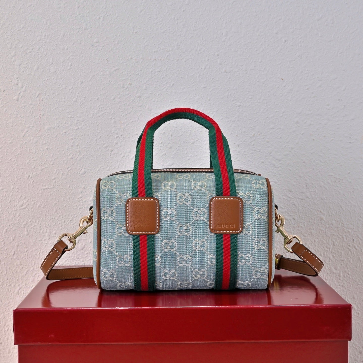 Gucci Ophidia Denim Web Pillow Bag – 859975