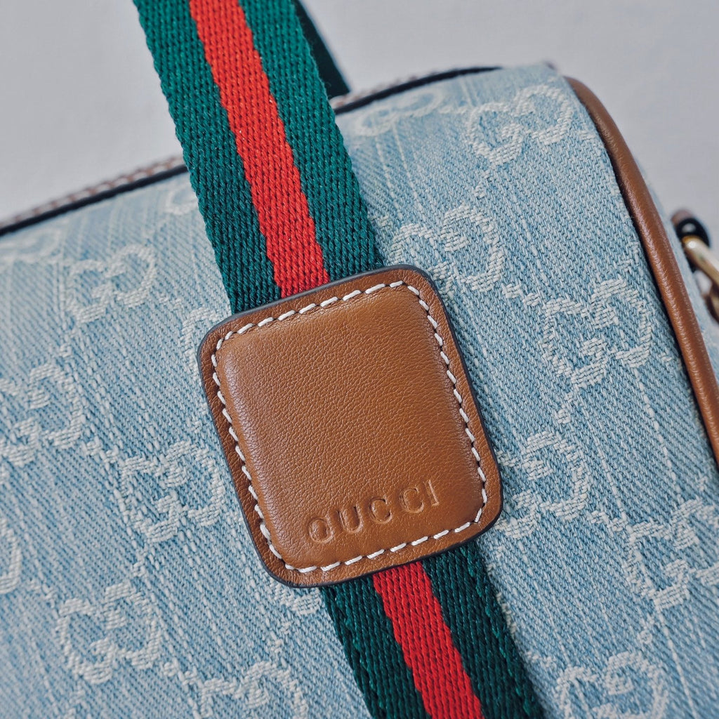 Gucci Ophidia Denim Web Pillow Bag – 859975