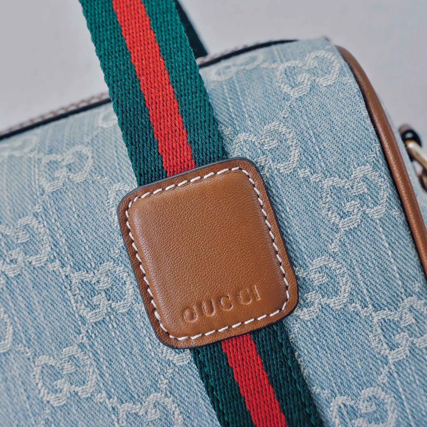 Gucci Ophidia Denim Web Pillow Bag – 859975