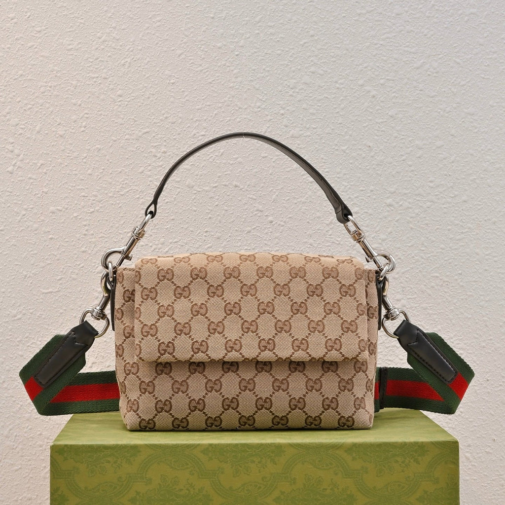 Gucci GG Canvas Small Top Handle Crossbody Bag – 821617