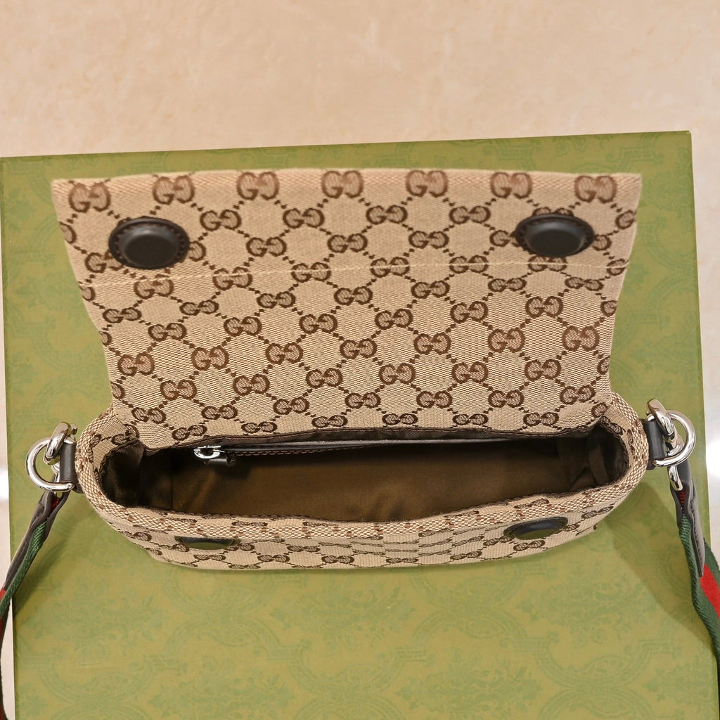 Gucci GG Canvas Small Top Handle Crossbody Bag – 821617