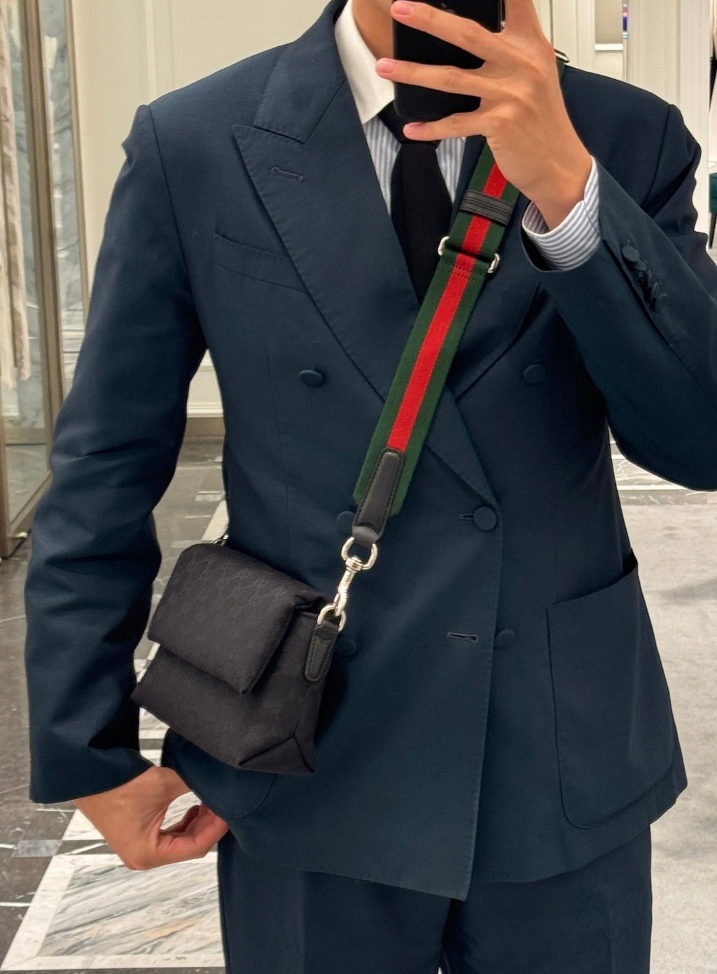 Gucci GG Canvas Small Top Handle Crossbody Bag – 821617